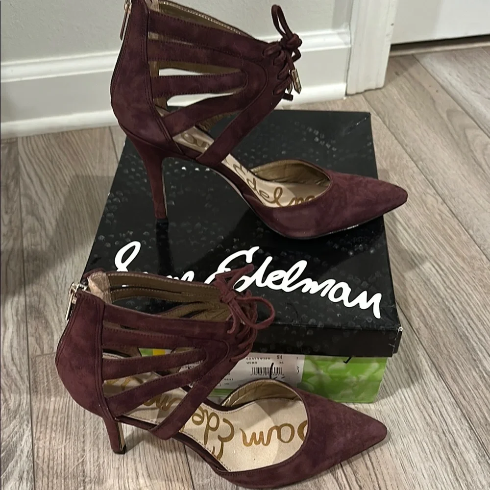 Sam Edelman Stiletto Heels with Lace-Up Design - Picture 5 of 5